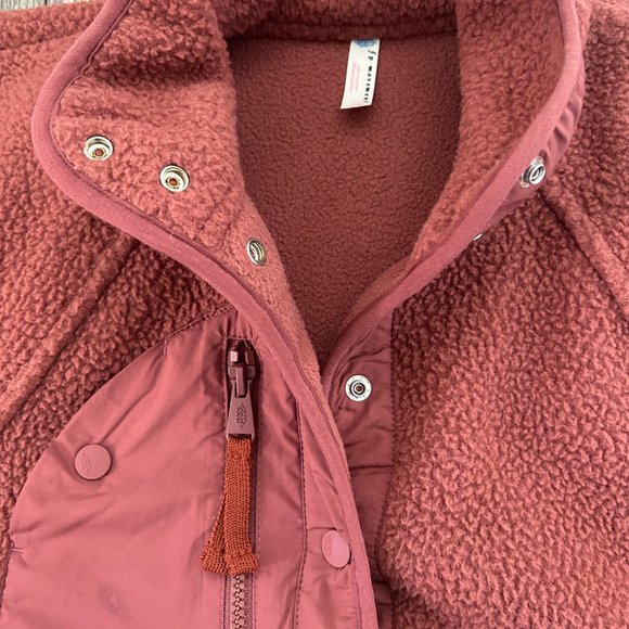 Free People FP Movement Hit the Slopes Fleece Jacket Henna - Picture 8 of 15